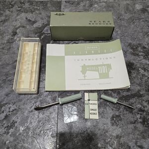 Sears Kenmore Model 1101 Instruction Sewing Manual and assessories